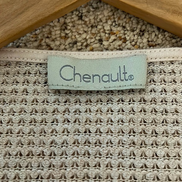 Chenault Beautiful Oatmeal Sweater Shirt Top **Size L** - Picture 3 of 3